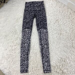 Lululemon Wunder Under Pant (Hi-Rise) Ice Breaker White Black / Iced Wave White
